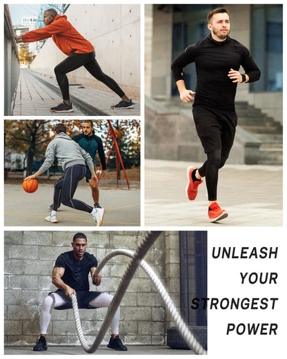 Roadbox Compression Pants Men Cooling Dry Base Layer Bottoms Outdoor Sports Cycling Tights Leggings for Basketball Football Running