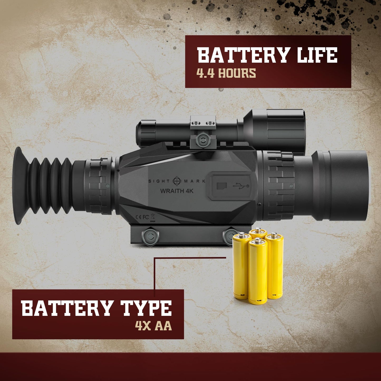 Sightmark Wraith 4K 4-32x40 Digital Night Vision Riflescope