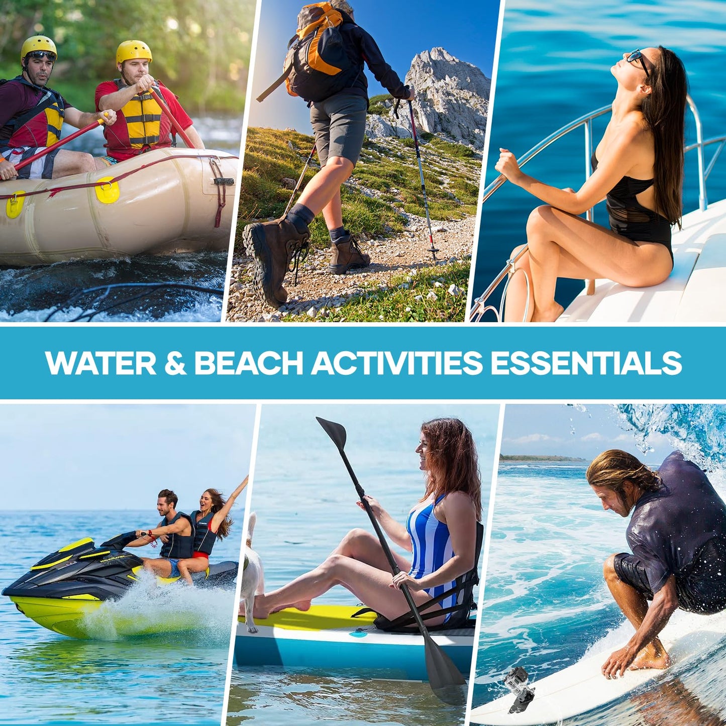 Waterproof Bag Fanny Packs for Women, Cruise Vacation Essentials Waterproof Pouch for Phone Passport Purse, Floating Dry Bags for Beach Water Park Boating Fishing Diving Surfing Kayaking Accessories