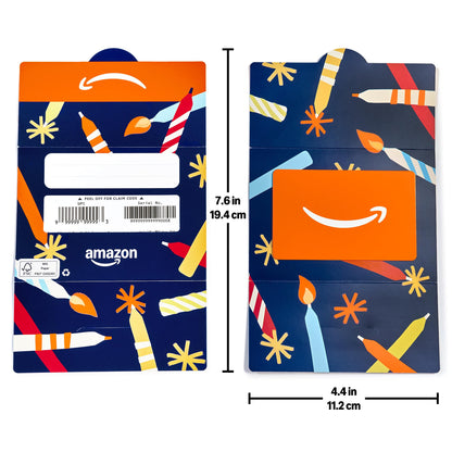 Amazon Physical Gift Card in Mini Envelope - Candlelight Celebration | Christmas, Birthday, Congrats