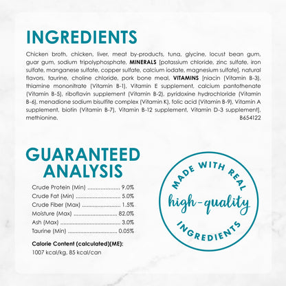 Purina Fancy Feast Savory Centers With Tuna Wet Cat Food Pate with Gourmet Gravy Center - (Pack of 24) 3 oz. Cans