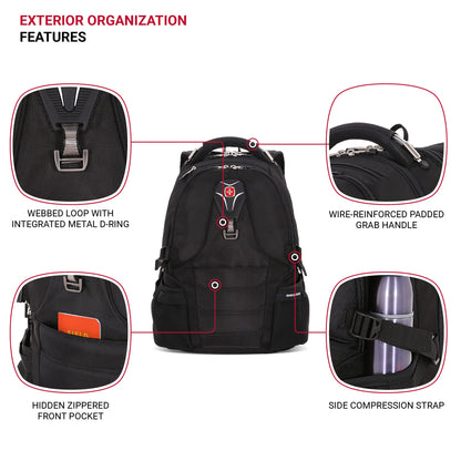 SwissGear 2769 Scansmart Backpack, Black, 17.5-Inch