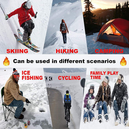 Rechargeable Electric Heated Socks Winter Heating Socks, 4500mAh Battery Powered Cold Weather Heat Socks for Sports Outdoor Hunting Skiing Riding Fishing （US6-9）