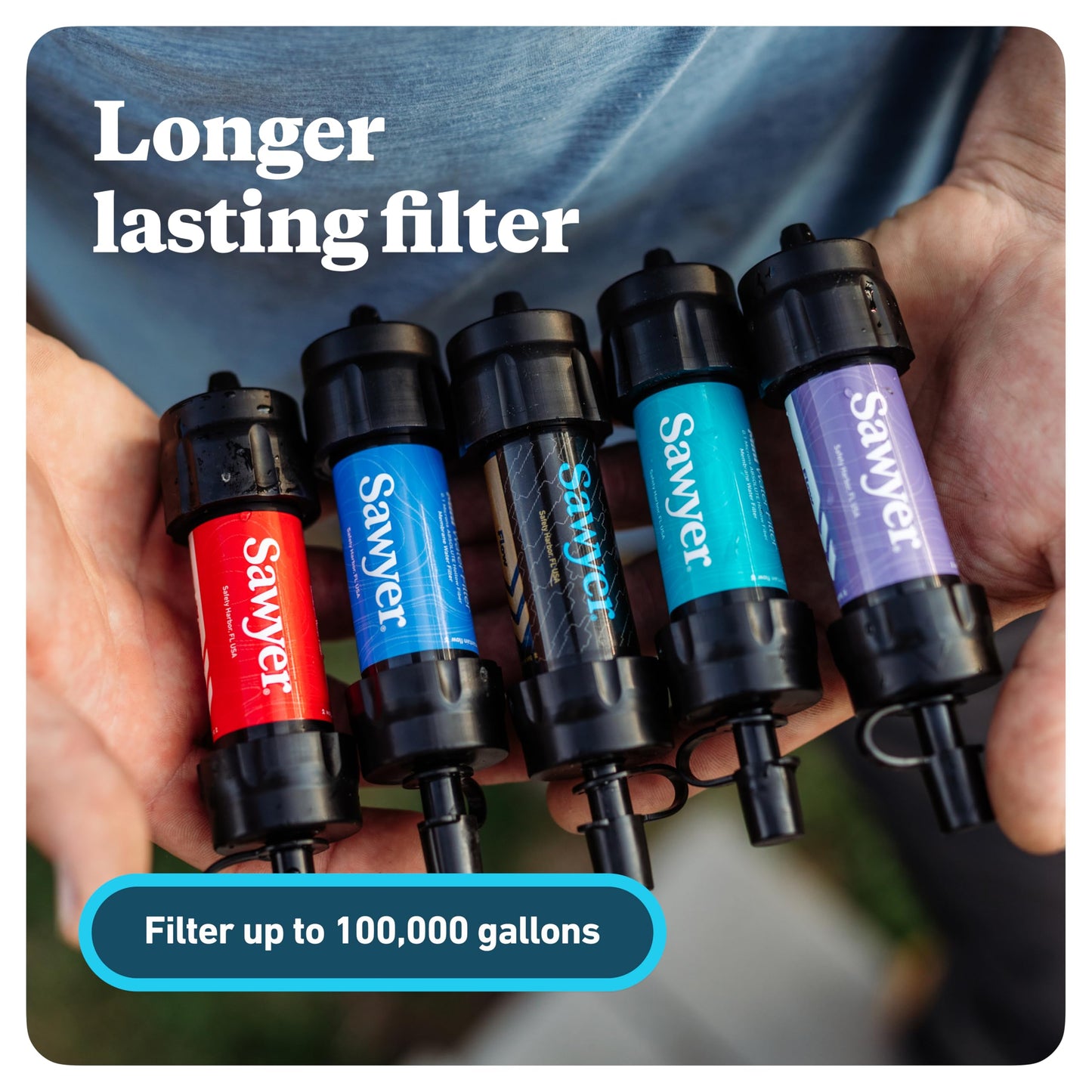 Sawyer Products SP128 Mini Water Filtration System, Single, Blue