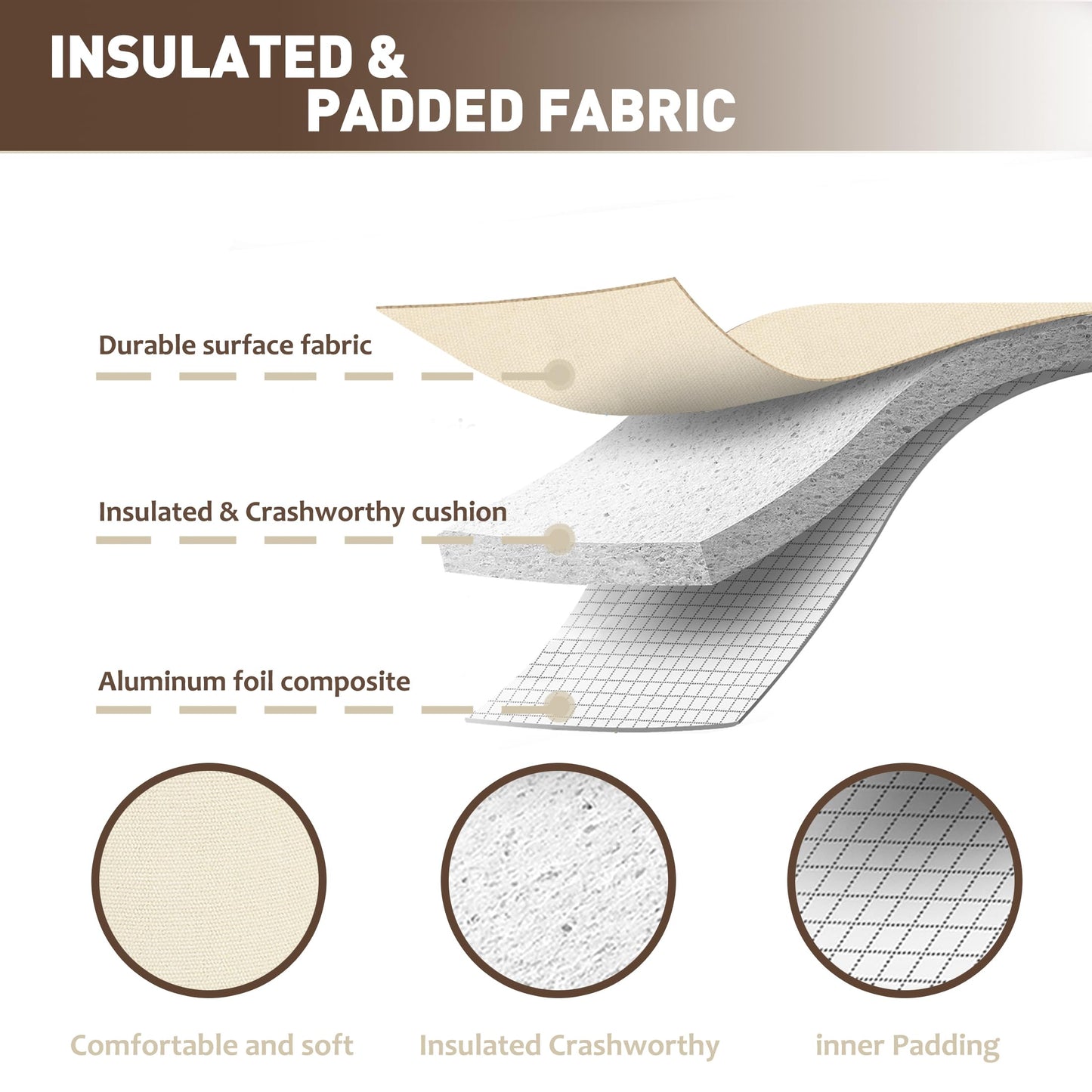 Tirrinia Single Wine Cooler Bags - Insulated & Padded Portable Wine Gift Tote Carrier for Travel, BYOB Restaurant, Wine Tasting, Party, Great Gift for Wine Lover, Beige