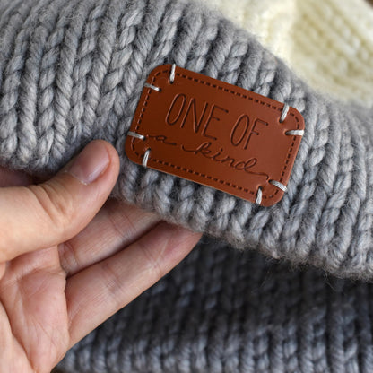 Boye Sarcastic Leather Handmade Labels for Crafts, Knitting, and Crocheting, 6 Pack