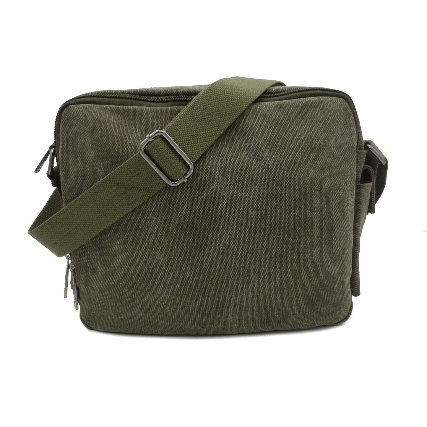 Travel Purse Messenger Bag for Men Womens Canvas Shoulder Bag Handbags Multifunctional Crossbody Bag for Working Travel Change Packet Green