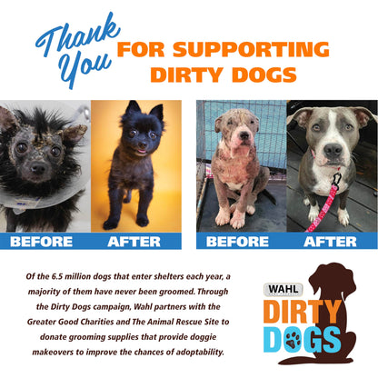 Wahl USA 4-in-1 Calming Dog Shampoo with Lavender Chamomile Scent – Cleans, Conditions, Detangles, & Moisturizes - Pet Friendly Formula - 24 Oz - Model 820000A