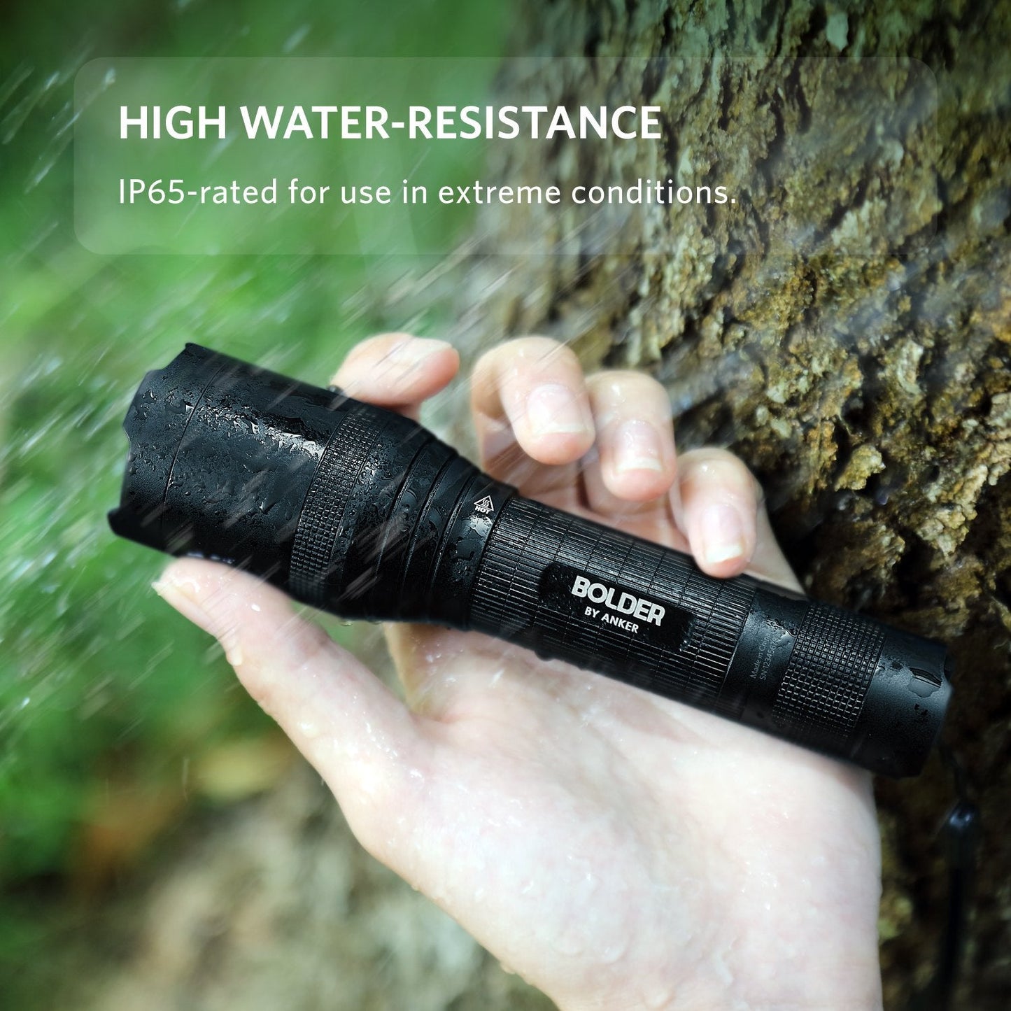 Anker Rechargeable Bolder LC90 LED Flashlight, Pocket-Sized Torch with Super Bright 900 Lumens CREE LED, IPX5 Water-Resistant, Zoomable, 5 Light Modes