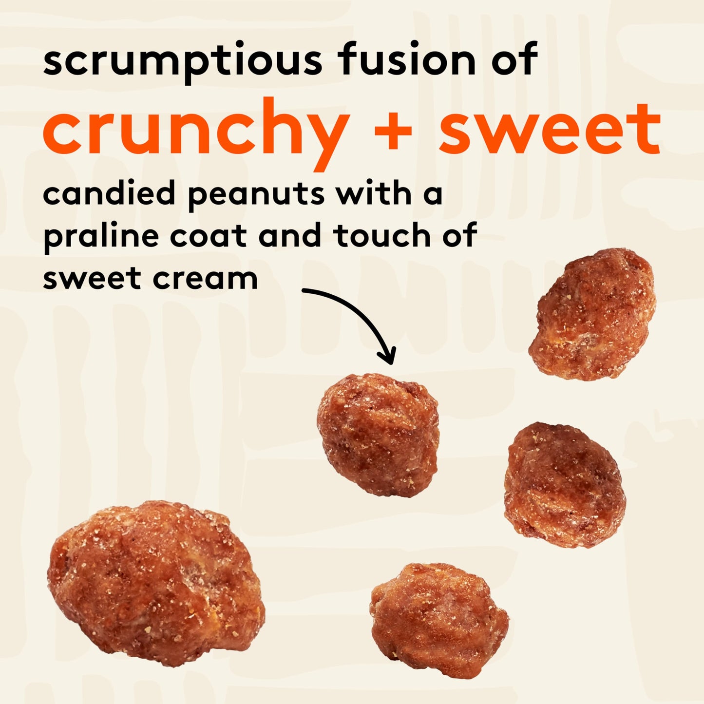 Snak Club Toffee Peanuts, Candied Peanuts with Praline Coat and Sweet Cream, Gluten-Free and Kosher Snack, 17 oz Resealable Bag