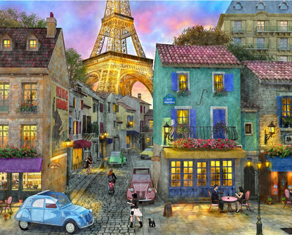 Springbok Puzzles - Eiffel Magic - 1000 Piece Jigsaw Puzzle - Large 30 Inches by 24 Inches Puzzle - Made in USA - Unique Cut Interlocking Pieces