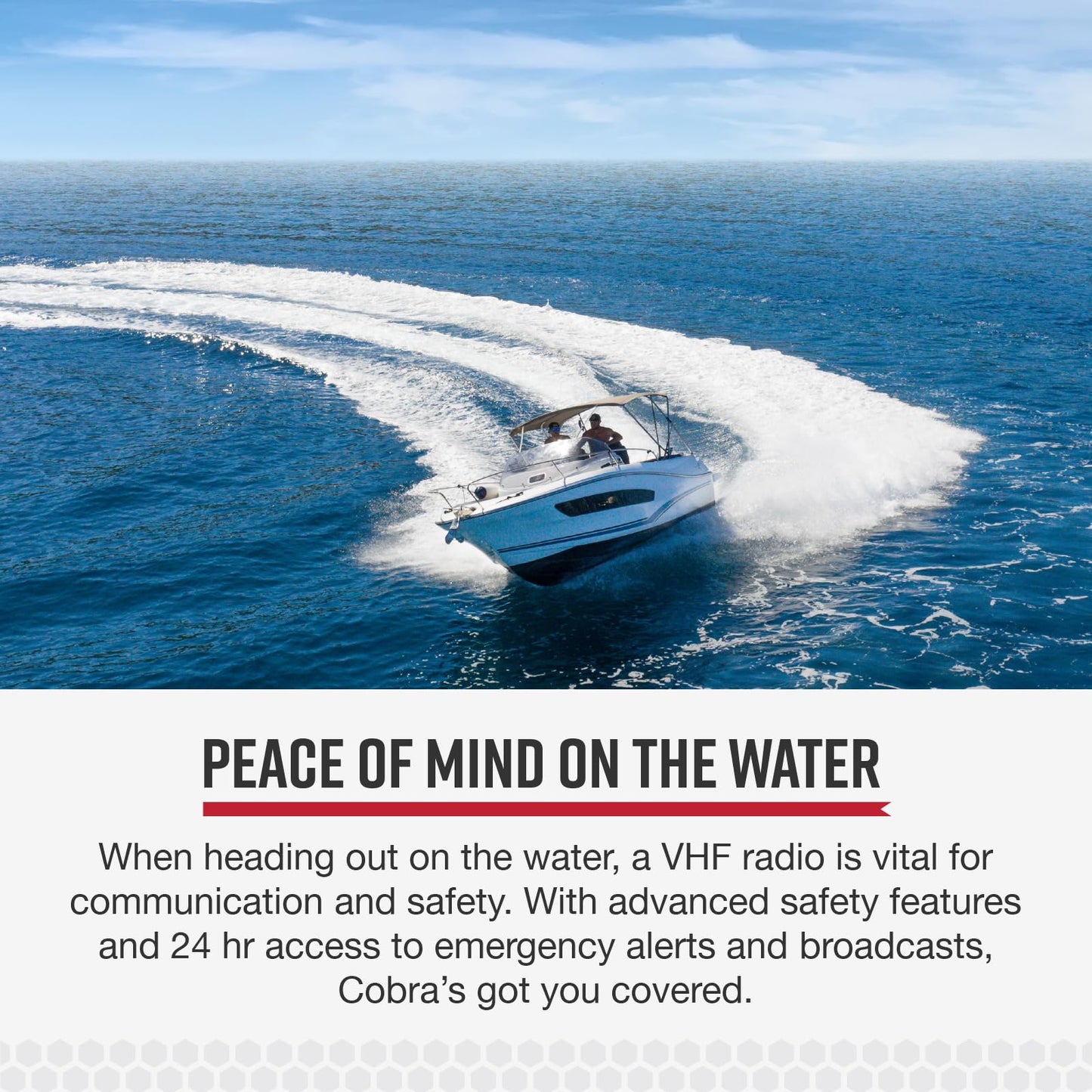 Cobra MR HH350 FLT Handheld Floating VHF Marine Radio - 6 Watt, Submersible, Noise Cancelling Mic, Backlit LCD Display, NOAA Weather, and Memory Scan, Grey