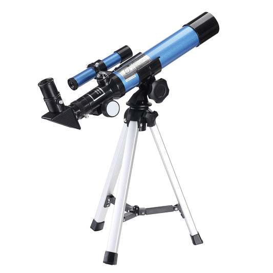 AOMEKIE Telescopes 40/400 with Tabletop Tripod 2 Eyepieces Portable Telescopes for Astronomy Beginners with Finderscope and Compass,Space, Gifts