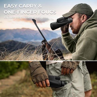 15x56 HD Monocular Telescope High Powered for Adults with Smartphone Adapter, High Powered Monocular Scope with Clear Low Light Vision for Star Watching, Bird Watching, Hiking, Concert