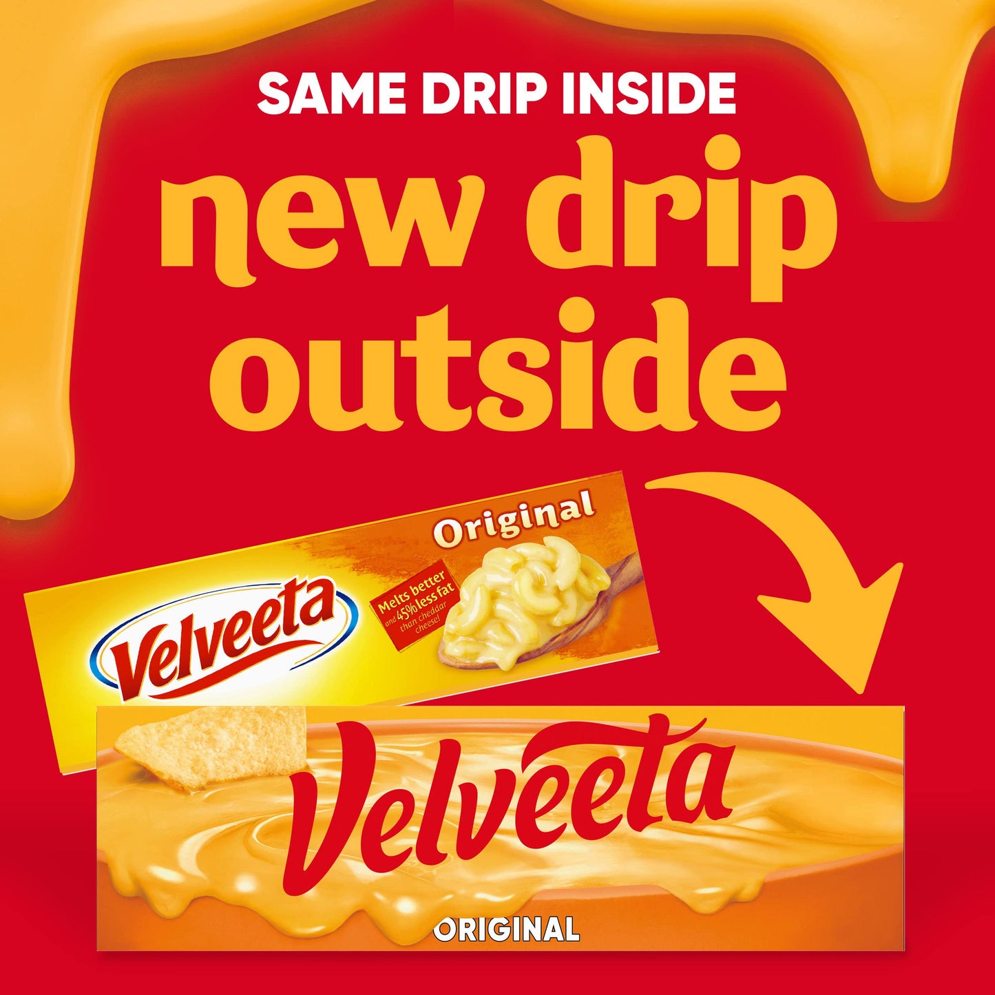 Velveeta Original Pasteurized Recipe Cheese Product Classic Size, 32 oz Block