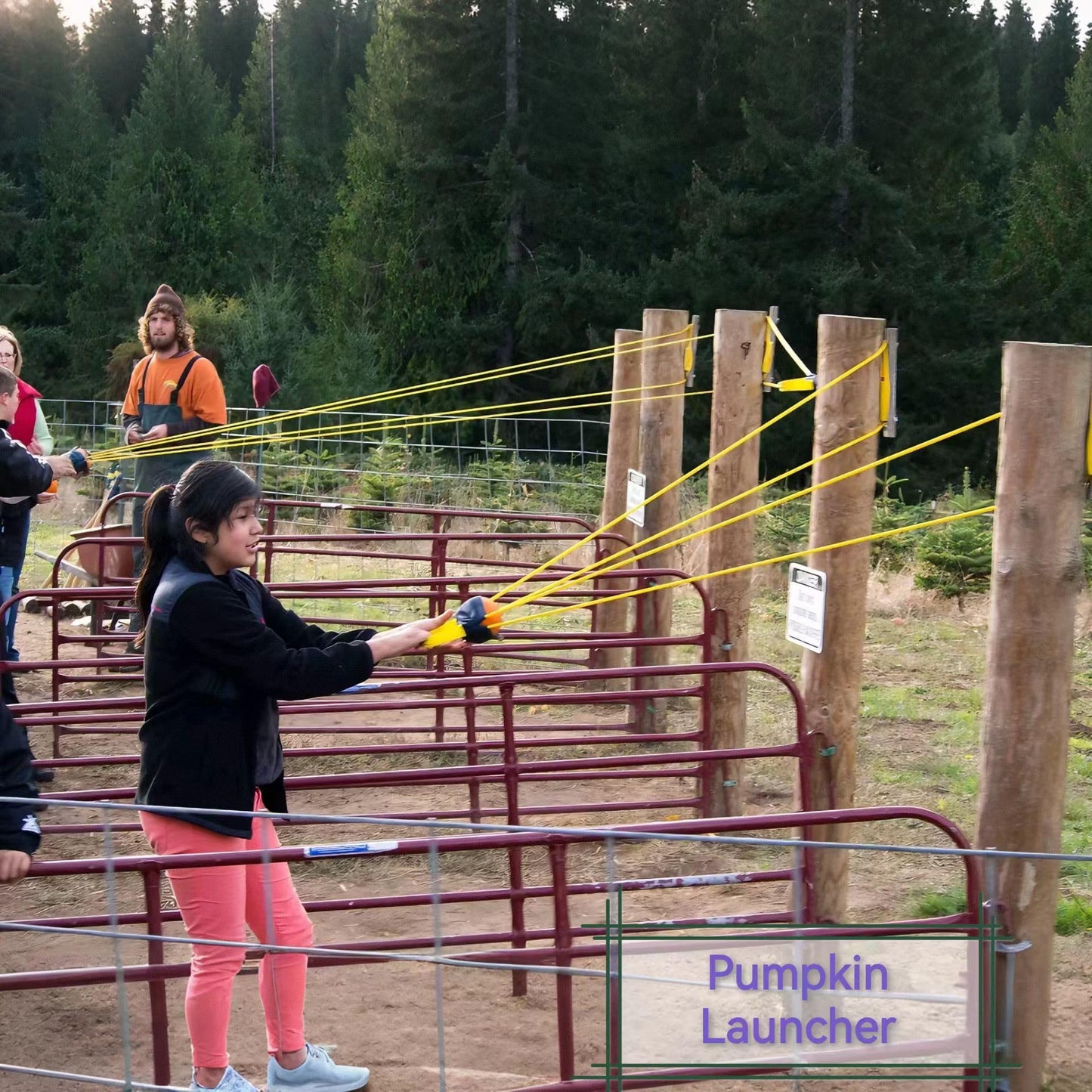 Water Balloon Launcher Slingshot 500 Yard Long Range, 2-3 Person Giant Slingshot, T-Shirt Slingshot for Adults, Pumpkin Potato Slingshot, Party Game Yard Catapult Toys