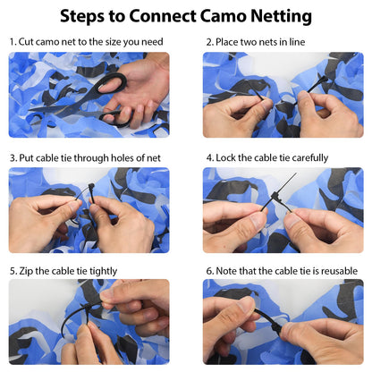 Yeacool Sheerness Camo Netting for Hunting Blind Outdoor Camouflage Netting Bulk Roll for Birthday Party Dinosaur Theme Decor Boat Cover Beach Event (Ocean Camo, 65.6ftx4.9ft, 20m*1.5m)