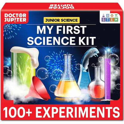 Doctor Jupiter My First Science Kit for Kids Ages 4-5-6-7-8 | Birthday Gift Ideas for 4+ Year Old Boys & Girls | Toy Stem Kit with 100+ Experiments | Learning & Educational Projects