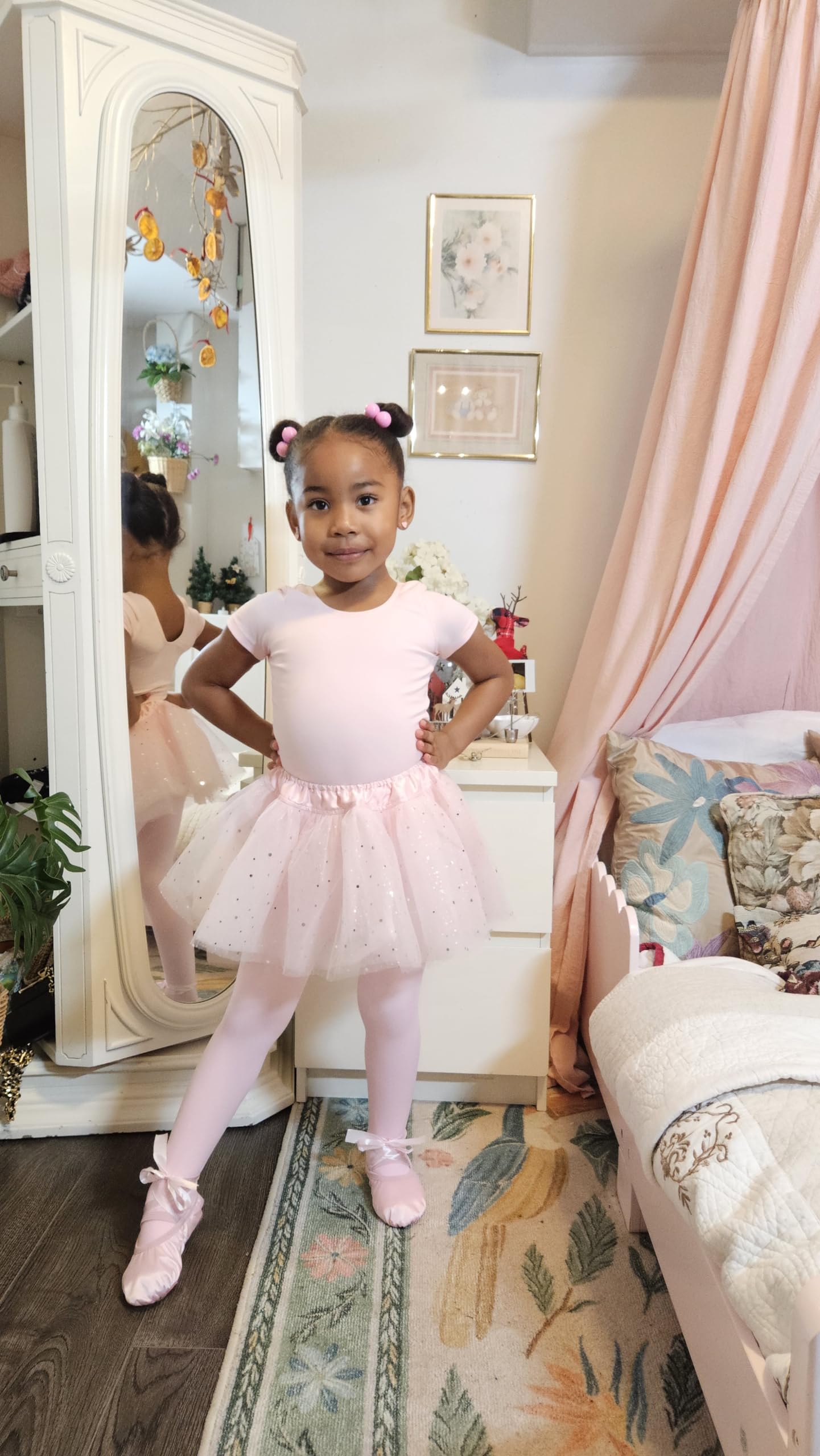 Stelle Girls' Ultra Soft Pro Dance Tight/Ballet Footed Tight(Toddler/Little Kid/Big Kid),BP,XXS