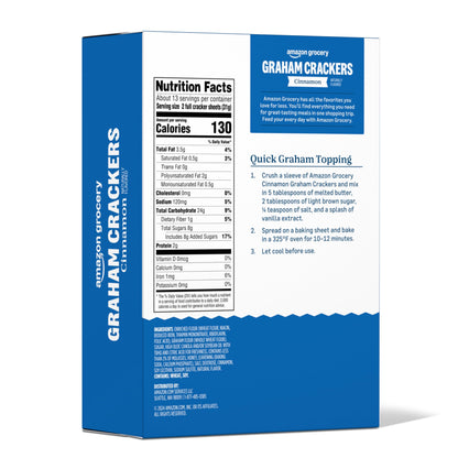 Amazon Grocery, Cinnamon Graham Crackers, 14.4 Oz (Previously Happy Belly, Packaging May Vary)