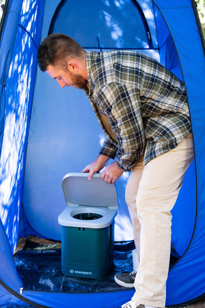 Stansport Easy-Go Portable Camp Toilet (273-100) 14" L x 14" W x 14" H