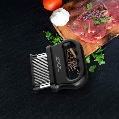 ZXZ Meat Tenderizer, 48 Stainless Steel Sharp Needle Blade, Heavy Duty Cooking Tool for Tenderizing Beef, Turkey, Chicken, Steak, Veal, Pork, Fish.