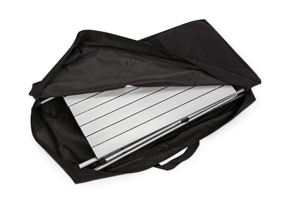 Camco Olympian Deluxe Portable Grill Table - Provides Plenty of Room for Grilling Gear While Camping - Folding Grilling Table Collapses for Compact Storage - Supports Up to 100lb (57293)