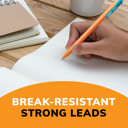 BIC Xtra Strong Mechanical Pencils with Erasers, Thick Point (0.9mm), 24-Count, Mechanical Pencils for School or Office Supplies