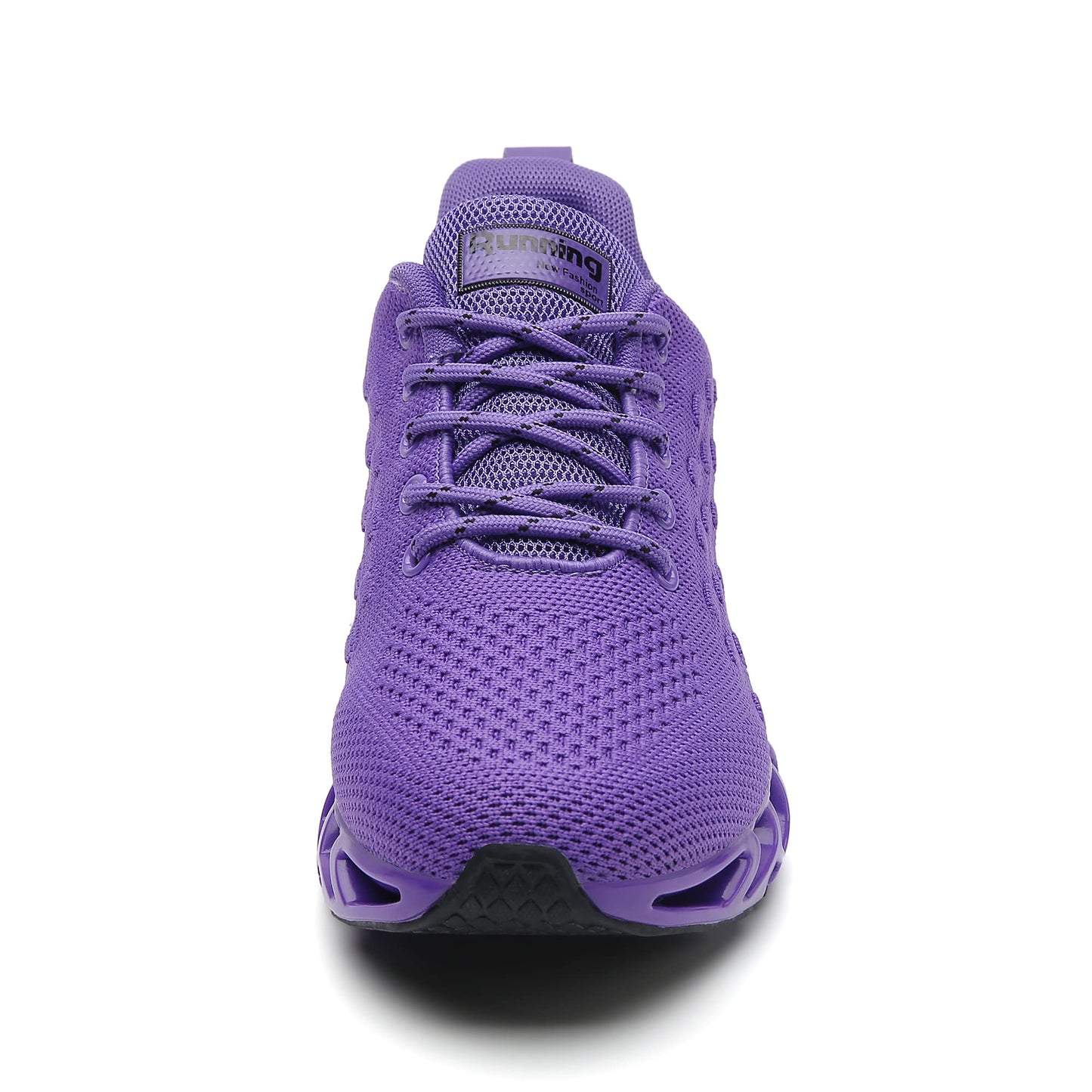 Running Sneakers for Womens Sport Shoes Purple Size 9 Lace up Athletic Tennis Walking Shoe Runner Gym Workout Jogging Sneaker