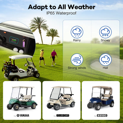 12V 24V 36V 48V 60V 72V LED Battery Monitor Meter Battery Fuel Gauge Indicator ELMCONFIG BM210 Lead-Acid&Lithium ion Battery Tester for Golf CART Yamaha Club CAR EZGO Stacking Machine Motorcycle