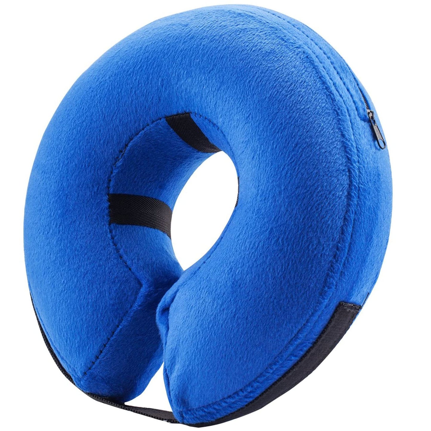 BENCMATE Inflatable Dog Cone Collar Alternative, Soft Dog Cone for Small Medium Large Dogs and Cats, Neck Recovery ECollar Donut Collar After Surgery (X-Small，Blue)