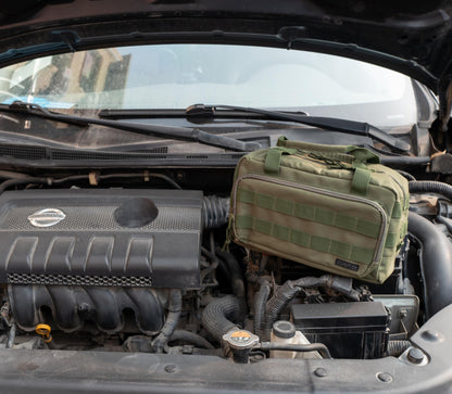 Coreflex 12-Inch Heavy Duty Tool Bag - Tactical, Gear, Range, EDC, Multi-Purpose Work Bag for Mechanics, Electricians, Carpenters, Builders, Plumbers (Olive Green)