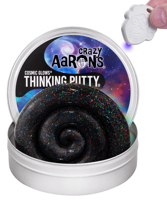 Crazy Aaron's Thinking Putty® - Cosmic Star Dust - Multi-Color Sensory Putty for Kids and Adults in a 4" Tin - Creative and Endless Fun, Stress Relief Therapy Toys, Never Dries Out - Made in USA