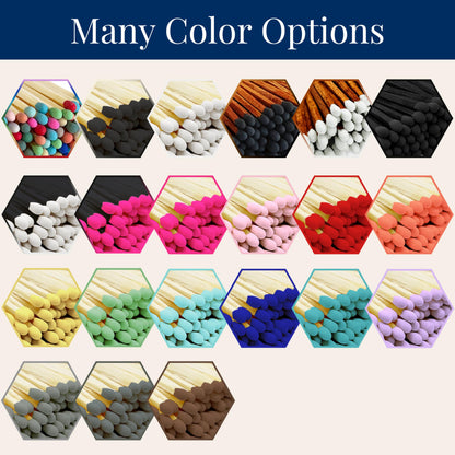 2" Artisan Black Tip Matches | 100 Bold Black Tip Safety Matchsticks with Strikers by Thankful Greetings | Great for Home Décor, Candle Lovers, & Crafts | Decorative Candle Accessories