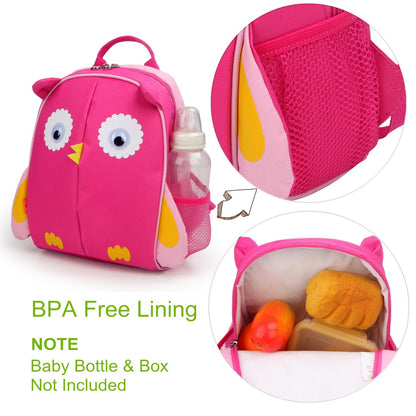 yodo Kids Insulated Toddler Backpack with Leash Safety Harness Lunch Bag