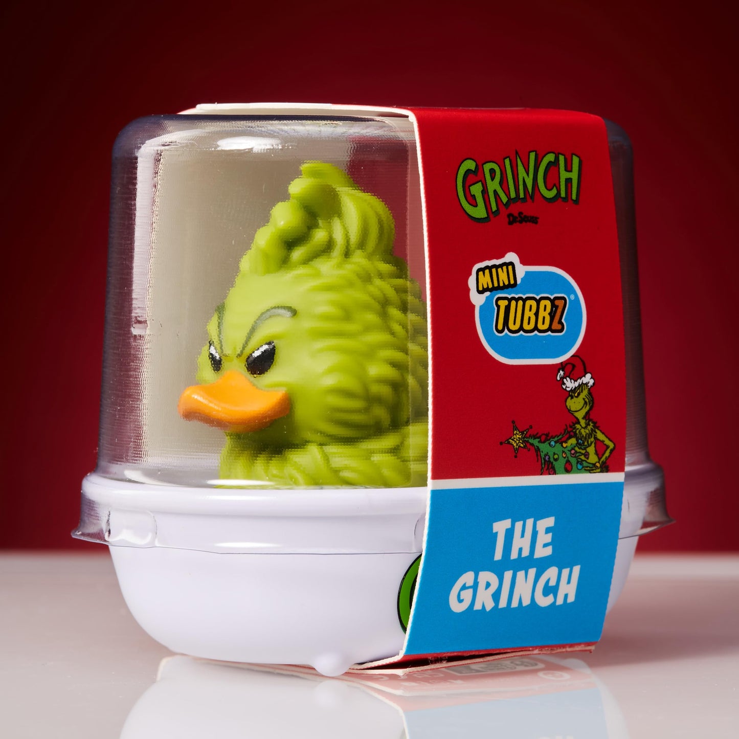 TUBBZ Mini Grinch Collectible Vinyl Rubber Duck Figure - Official Dr Seuss The Grinch Merchandise - Christmas TV & Movies