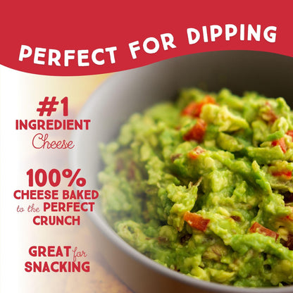 Whisps Cheese Crisps Asiago & Pepper Jack | Protein Chips | Healthy Snacks | Protein Snacks, Gluten Free, High Protein, Low Carb Keto Food (2.12 Oz, 6 Pack)