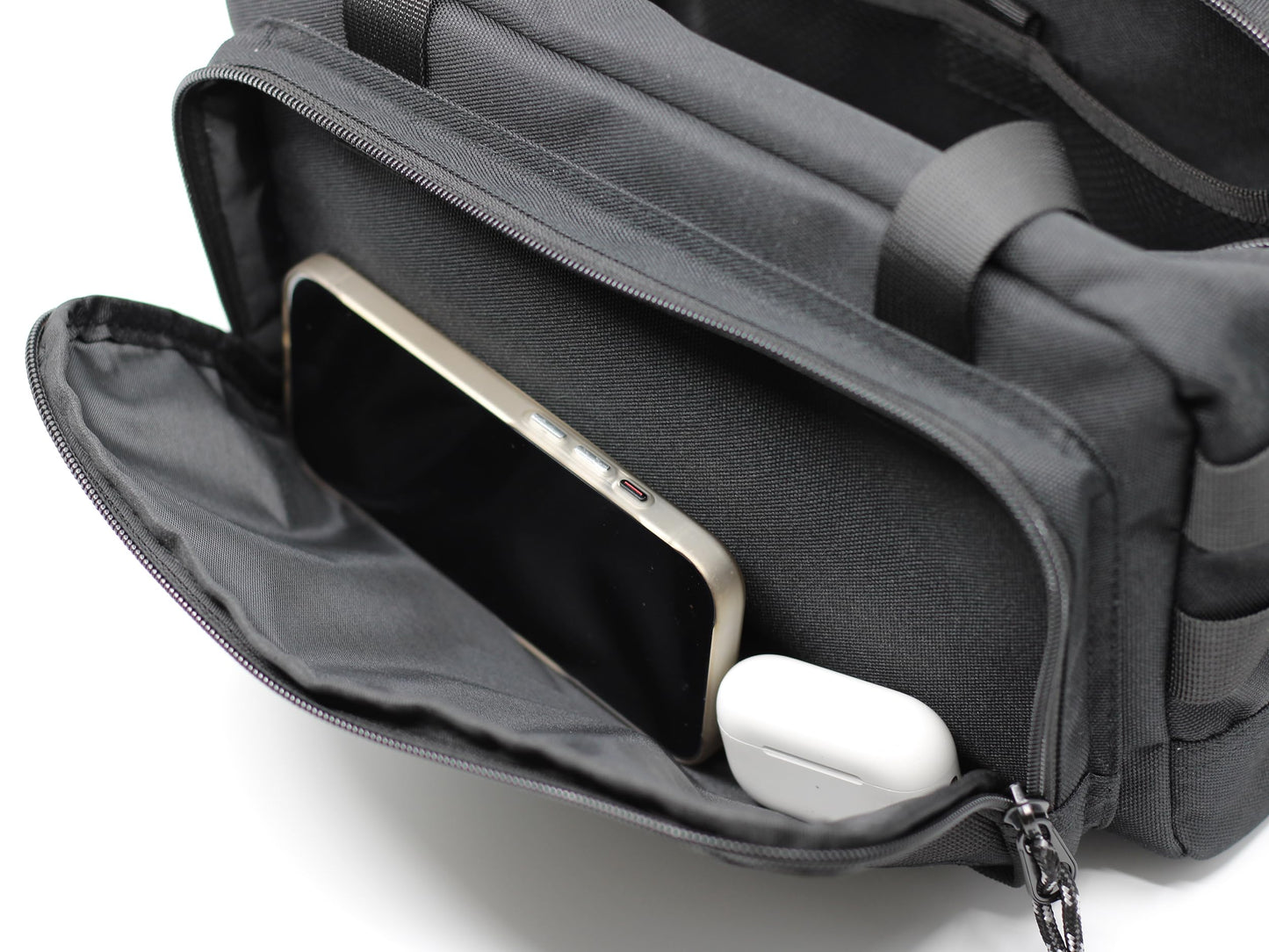 Coreflex Heavy Duty 12-Inch Multi-Purpose Tool Bag - Tactical, EDC, Range, Work Bag for Mechanics, Electricians, Carpenters, Builders, Plumbers - 12" X 7" X 7" (Black)