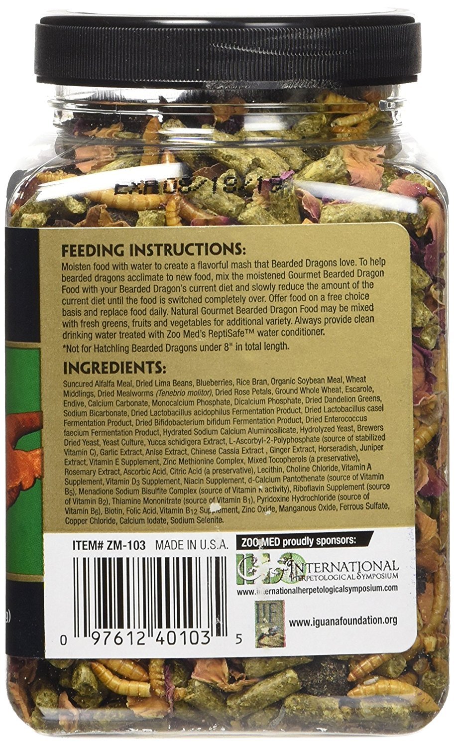 Zoo Med Gourmet Bearded Dragon Food 8.25 oz