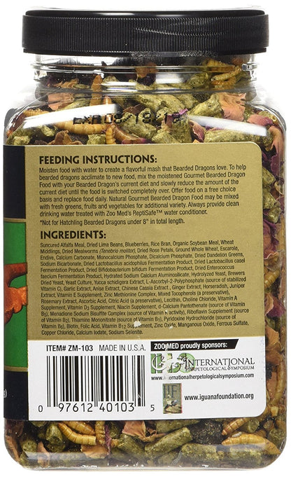 Zoo Med Gourmet Bearded Dragon Food 8.25 oz