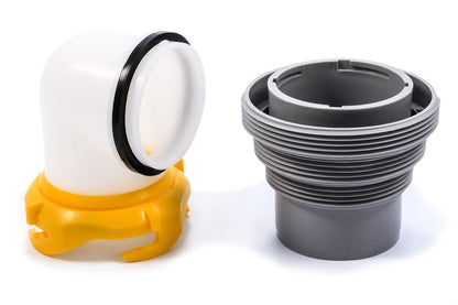 Camco Revolution Sewer Hose Kit with 360 Degree Swivel Fittings and 4-in-1 Elbow Adapter, Universal Fit, 20 Feet (39634)