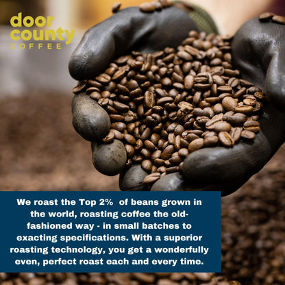 Door County Coffee Chocolate Raspberry Truffle Medium Roast Ground Coffee - 10oz Bag - 100% Specialty Arabica