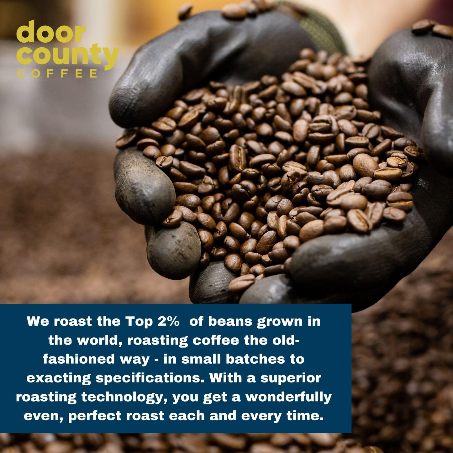 Door County Cherry Crème Flavored Coffee Ground - 10 oz Bag - Medium Roast - 100% Specialty Arabica - 100% Specialty Grade 1 Arabica Coffee