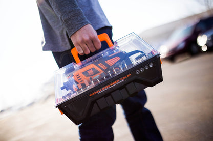 WEN 23190 1.3-Amp Variable Speed Steady-Grip Rotary Tool with 190-Piece Accessory Kit, Flex Shaft, and Carrying Case, Multicolor