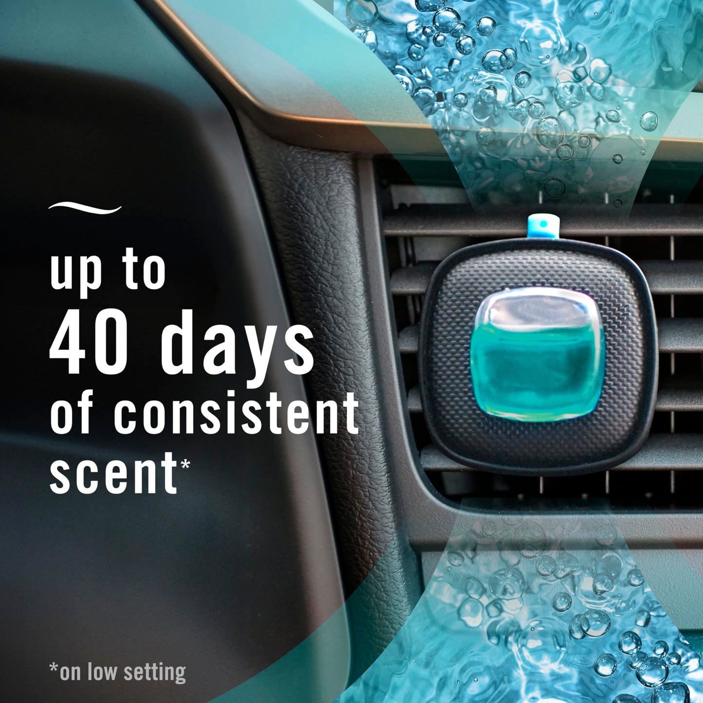 Febreze Unstopables Car Odor-Fighting Car Freshener Vent Clip Fresh Scent, .07 oz. Car Vent Clip, Pack of 4 (Packaging may vary)