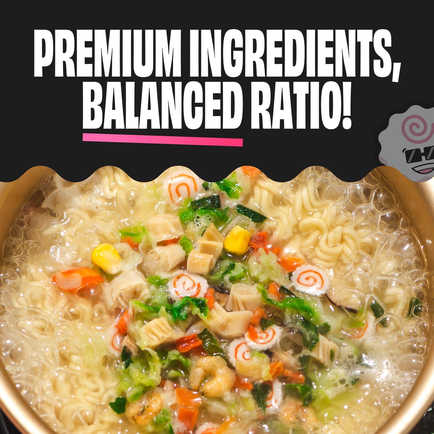 The Ramen Bae - Classic Seafood and Vegetables MIx, Dried Ramen Toppings - 14oz (14 oz., Classic Seafood and Veggie Mix)