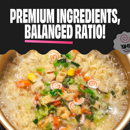 The Ramen Bae - Classic Seafood and Vegetables MIx, Dried Ramen Toppings - 14oz (14 oz., Classic Seafood and Veggie Mix)