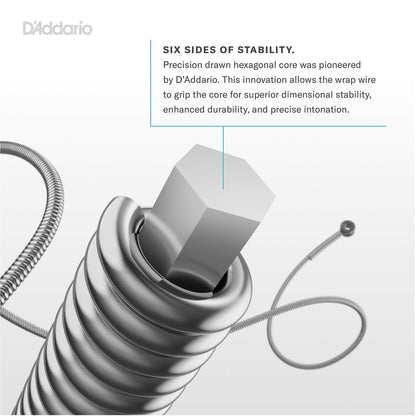 D'Addario Electric Guitar Strings, NYXL Nickel Plated, NYXL1046-3P, Regular Light Gauge 10-46, 6-String Set, Pack of 3