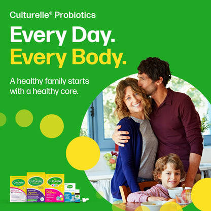 Culturelle Pro Strength Daily Probiotics For Digestive Health (2 Month Supply) with Prebiotics for Women & Men, Supports Occasional Diarrhea, Gas & Bloating, Gluten & Soy Free, 60 Count