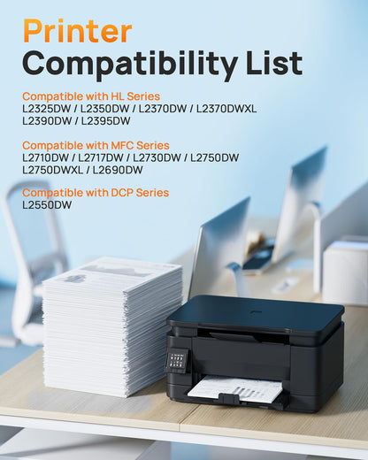 E-Z Ink TN760 Compatible Toner Cartridges Replacement for Brother TN-760 TN730 TN-730 to Use with MFC-L2710DW MFC-L2750DW HL-L2350DW HL-L2370DW HL-L2395DW HL-L2390DW DCP-L2550DW (Black, 2 Pack)